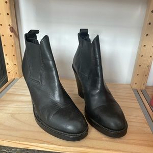 Black Acne Studios Star Ankle Boots 37